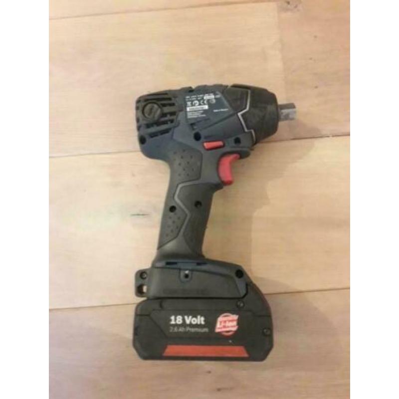 Bosch blauw 18V GDS slagmoersleutel / GSR schroefboormachine