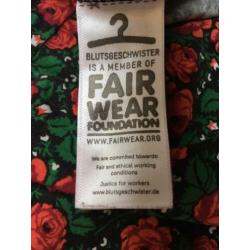 Blutsgeschwister retro print jurkje tuniek xl nwst