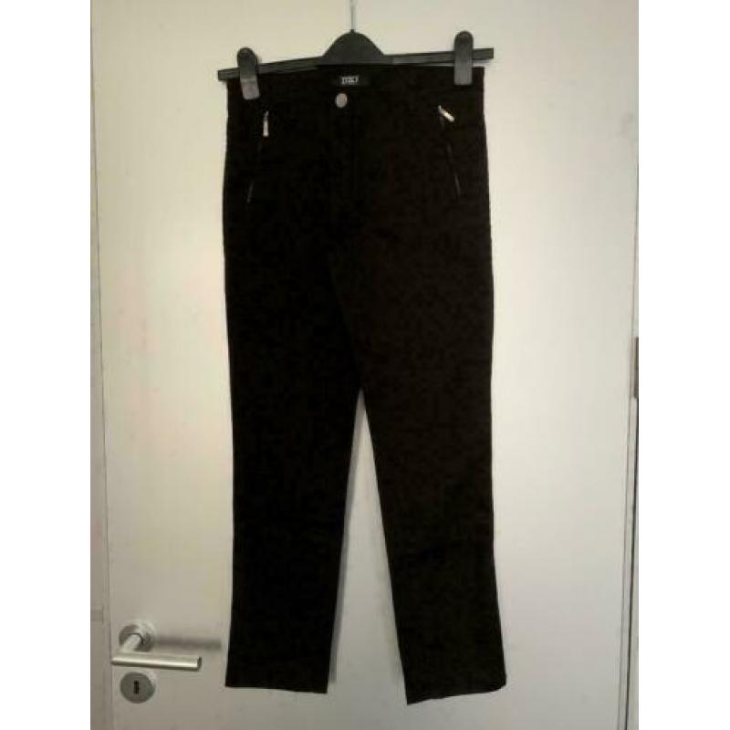 D1149 Nieuw ZiZo maat 36=S broek jeans spijkerbroek zwart