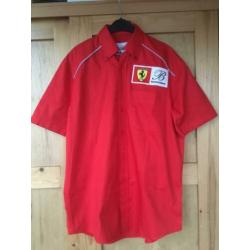 Ferrari Barron Connor raceteam 575 Le Mans overhemd L rood