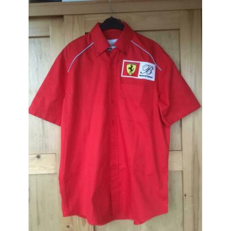 Ferrari Barron Connor raceteam 575 Le Mans overhemd L rood