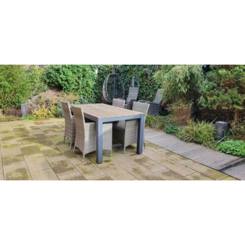 Tuinset polywood/wicker