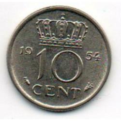 10 cent munten Juliana periode ( dubbeltje)