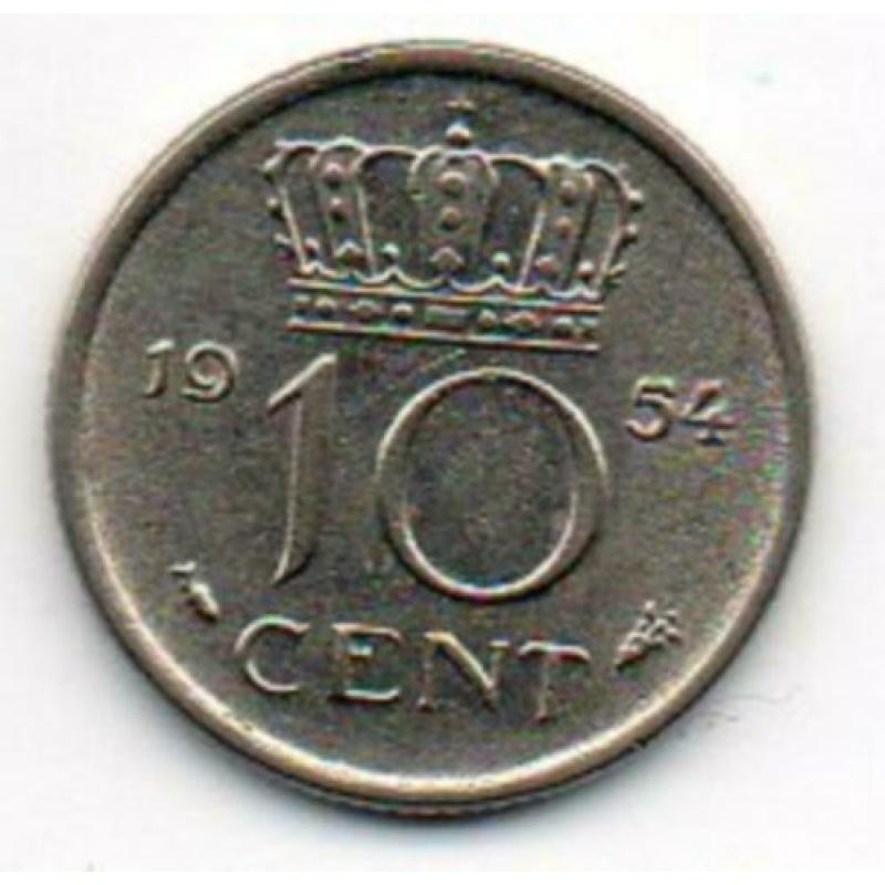 10 cent munten Juliana periode ( dubbeltje)