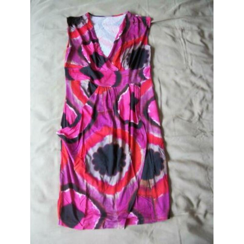 Jurk van Expresso ZM - Rose Zwart Rood - Viscose - 40 - zgan