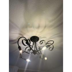 Sierlijke set hoogglans zwarte lampen