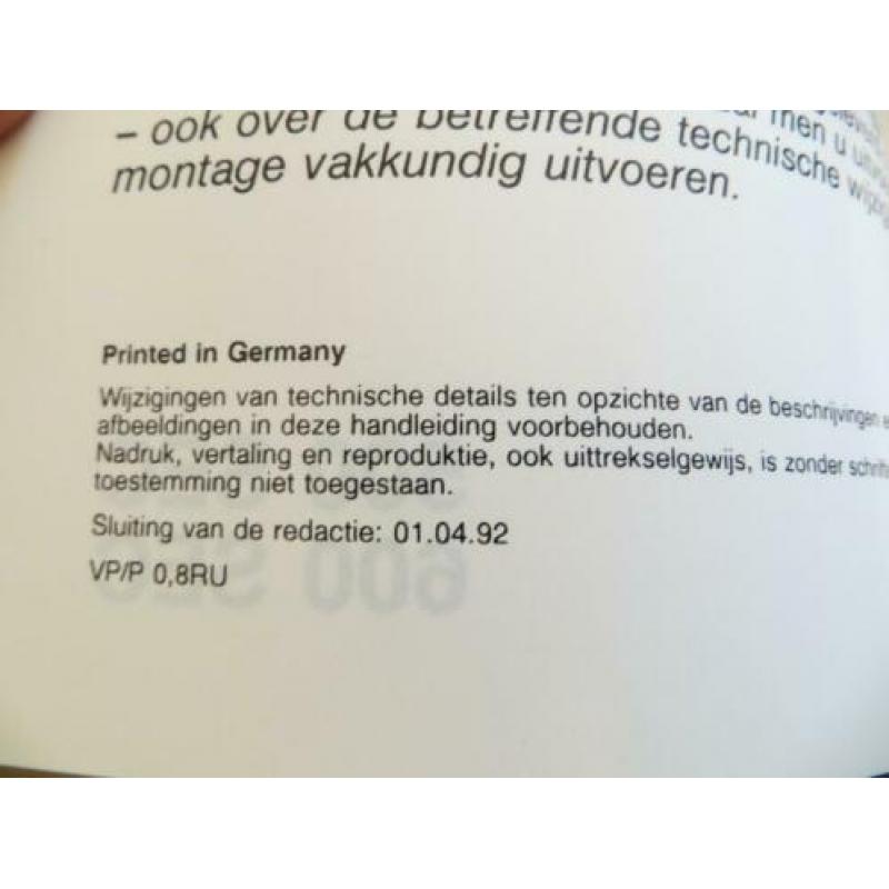 Instructieboek Mercedes 500 SEC, 600 SEC W140 1992 - 1994