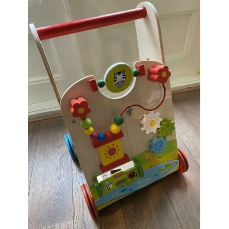 Houten loopwagen merk Joueco