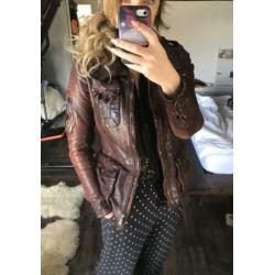 Gaaf used look leren jas mt 36 van Drykorn