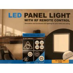 Led Panel 30x30 cm dimbaar met afstandsbedieing