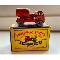 Moko Lesney nr 26A Concrete Truck uit 1956 met originele box