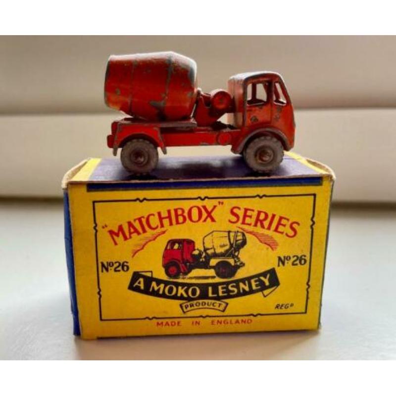 Moko Lesney nr 26A Concrete Truck uit 1956 met originele box