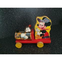 Vintage Fisher Price Mickey Mouse CHOO CHOO TRAIN 1949