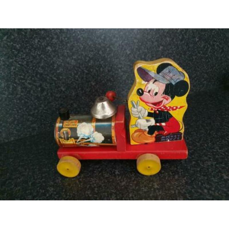 Vintage Fisher Price Mickey Mouse CHOO CHOO TRAIN 1949