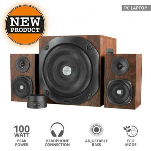 Trust Vigor 2.1 Speakerset bruin met volumeregeling | NIEUW!