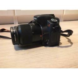 digitale camera incl lenzen en tas en flitser