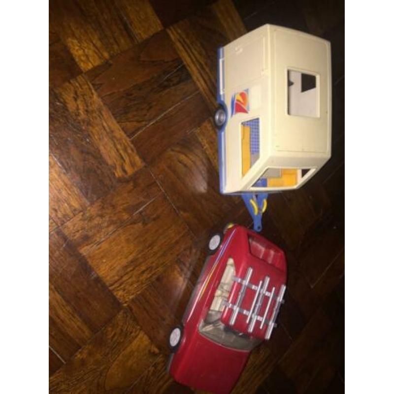 Playmobil caravan met auto
