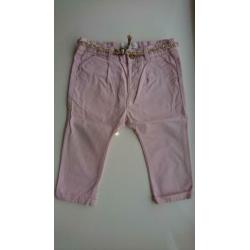 Schitterende, zacht roze broek / chino, Zara, maat 74