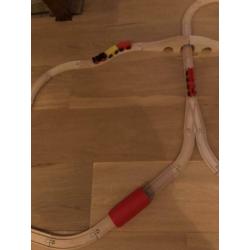 Houten treinset in goede staat!