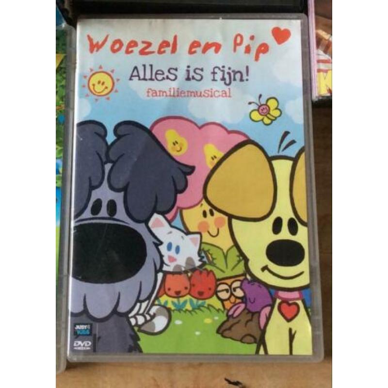 Speelgoed Woezel en Pip set kussens, blokken, DVD, zonscherm