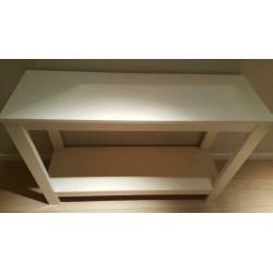 Massieve grenen sidetable / haltafel afgelakt ral 9010