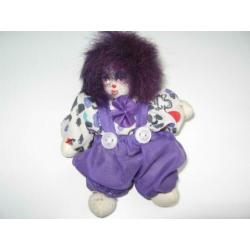 4 clowntjes poppen samen €12.50
