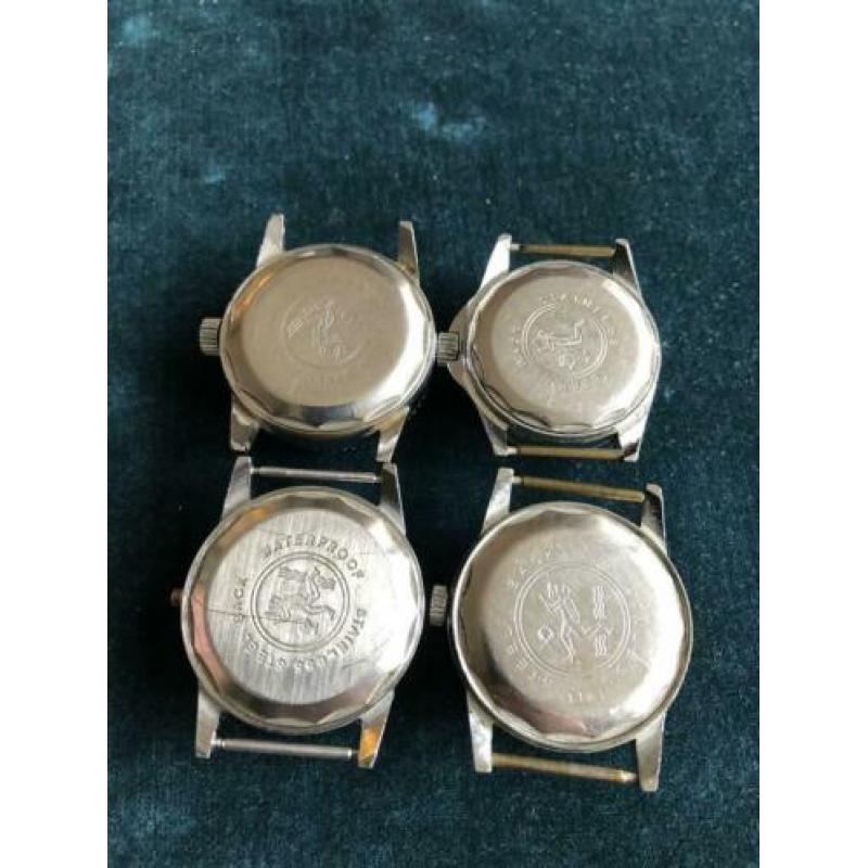 Vintage horloge Horloges Duiker Diver 4 stuks