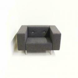 Moooi Bottoni Design Fauteuils, Marcel Wanders, Grijze Stof