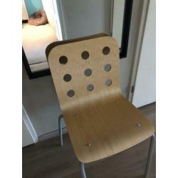 Mooie houten eetkamerstoelen 6x