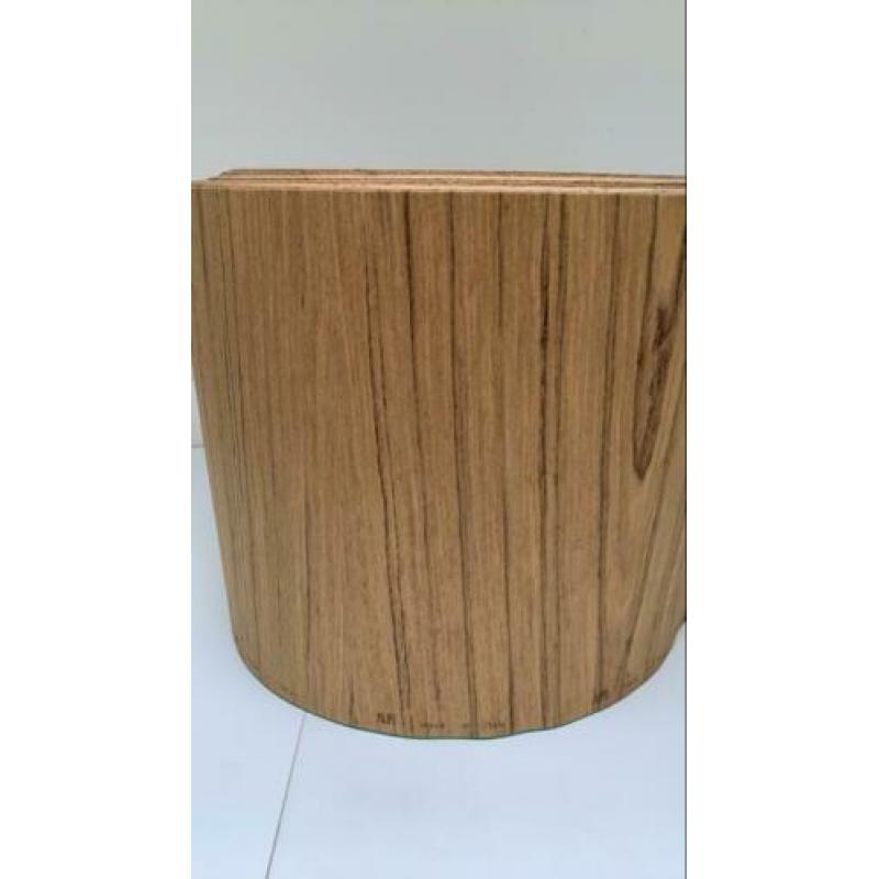 Teak alpi fineer 62x32 cm 28 vel voorraad