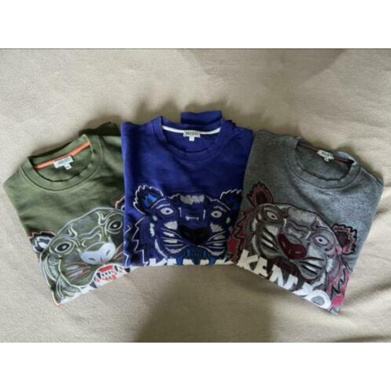 Kenzo sweaters (kaki,blauw,grijs)