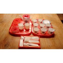 Vintage speelgoed theeservies melamine