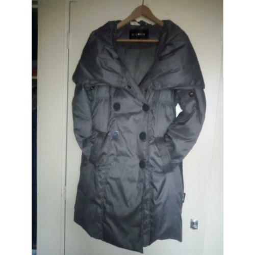 Prachtige Grijze dames jas.MLFS. Winter# Dons#Stylevol. Mt L