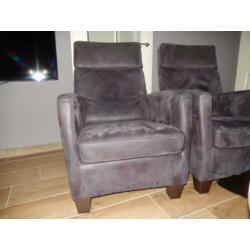 Luxe lederen fauteuils