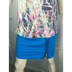 B432 STEPS jurk jurkje blouse wit zijde Maat S=36