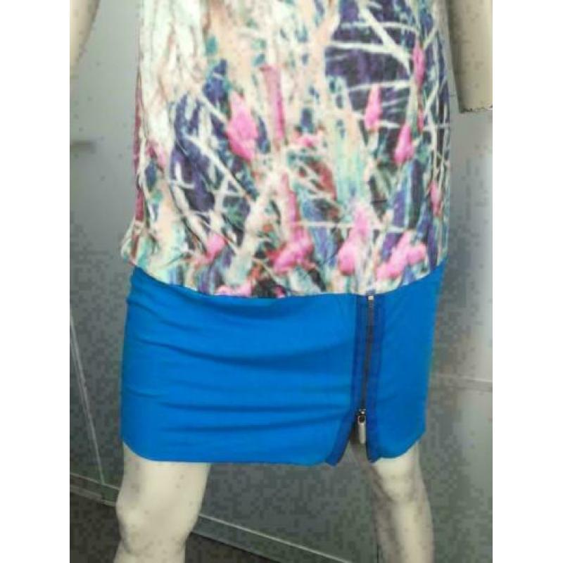 B432 STEPS jurk jurkje blouse wit zijde Maat S=36