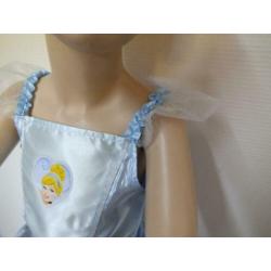 Verkleedkleren:Nieuwe Disney Assepoester maat 110/116 (n752)