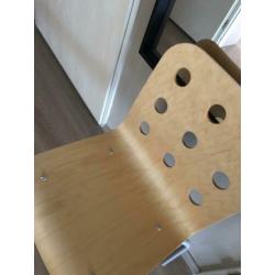 Mooie houten eetkamerstoelen 6x