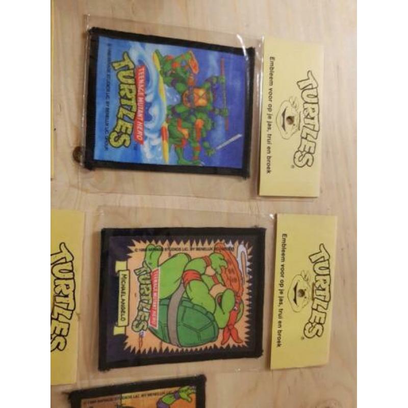 5 oude tmnt turtels strijk plaatjes 10 euro samen