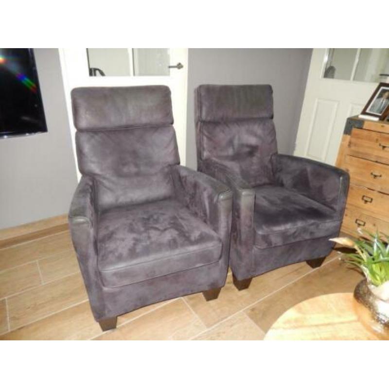Luxe lederen fauteuils