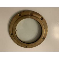 Massief koper patrijs raampje 15 cm doorsnee