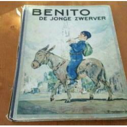 794. Antiek plaatjes album Benito de jonge zwerver