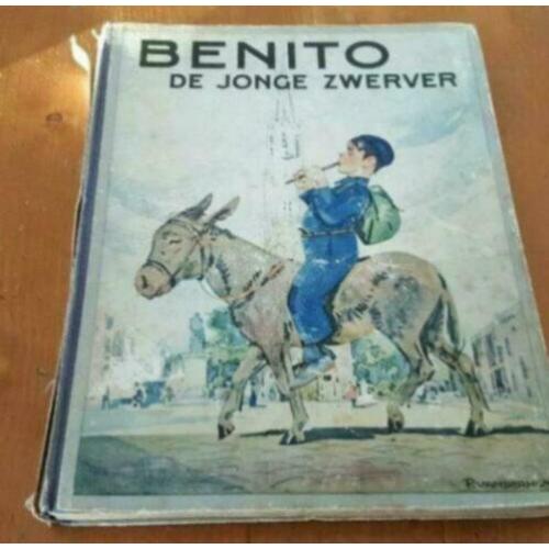 794. Antiek plaatjes album Benito de jonge zwerver