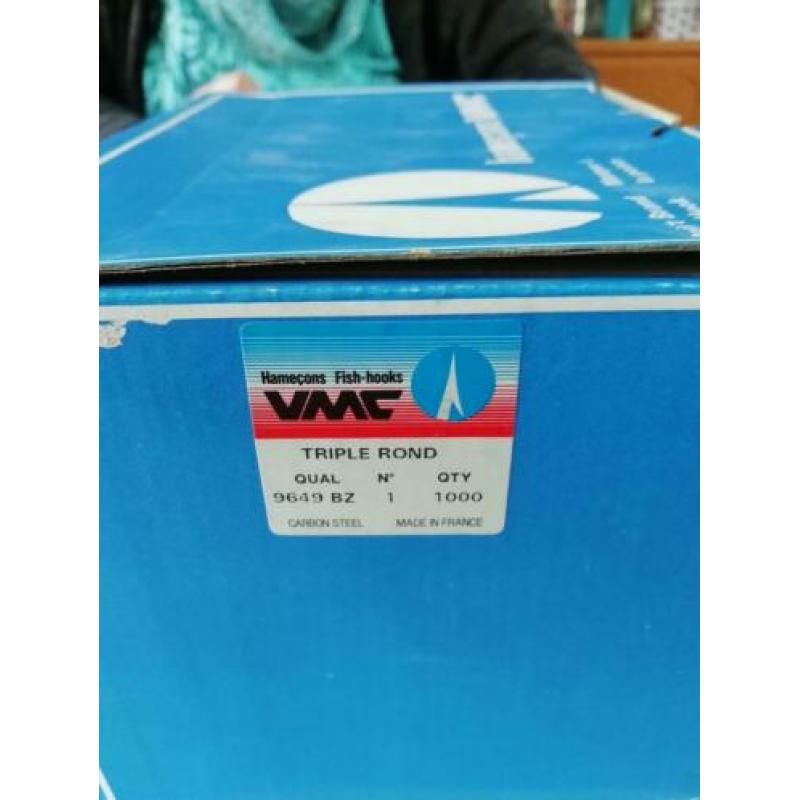 Vmc dreggen maat 1 bulk doos 1000 stuks