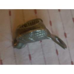 Flessenopener verzilverd silverplate vogel