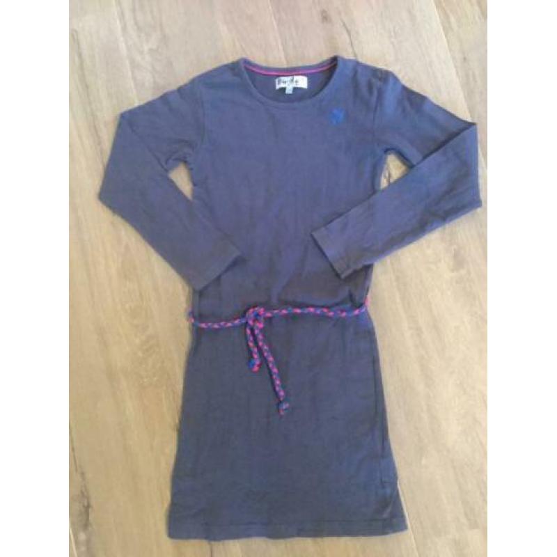 Schattig donkerblauwe jurk Bird by D-rak maat 122/128