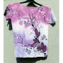 MICDANIEL prachtig stretch shirt pailletten/kralen mt S