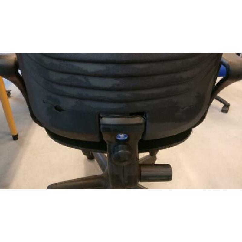 Bureaustoel met zwarte bekleding