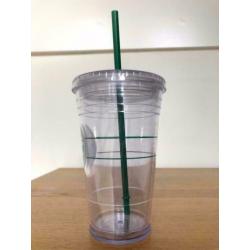 Starbucks Cold Cup tumbler herbruikbare transparante beker