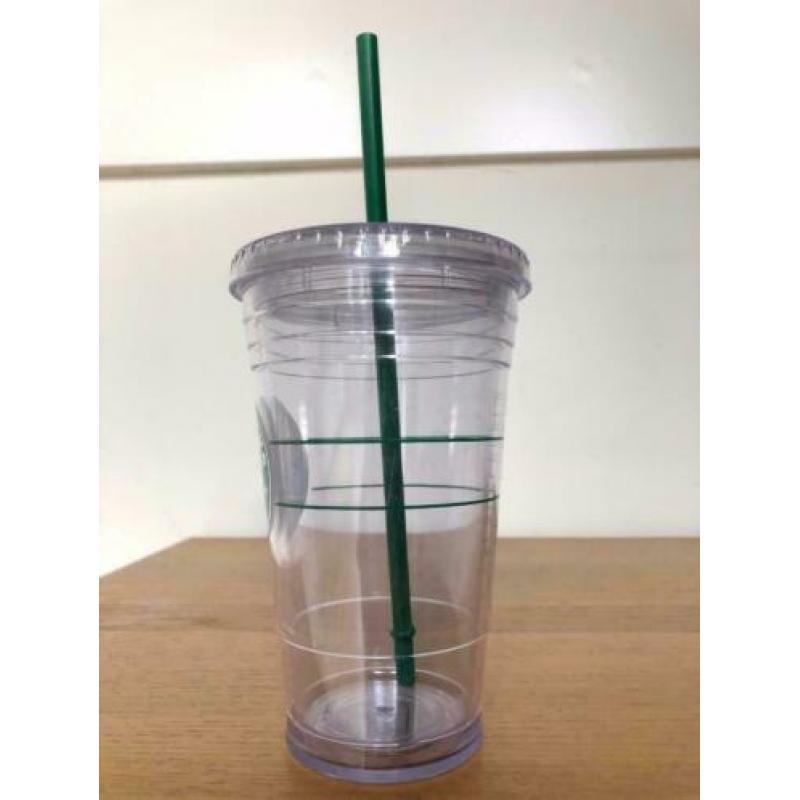 Starbucks Cold Cup tumbler herbruikbare transparante beker